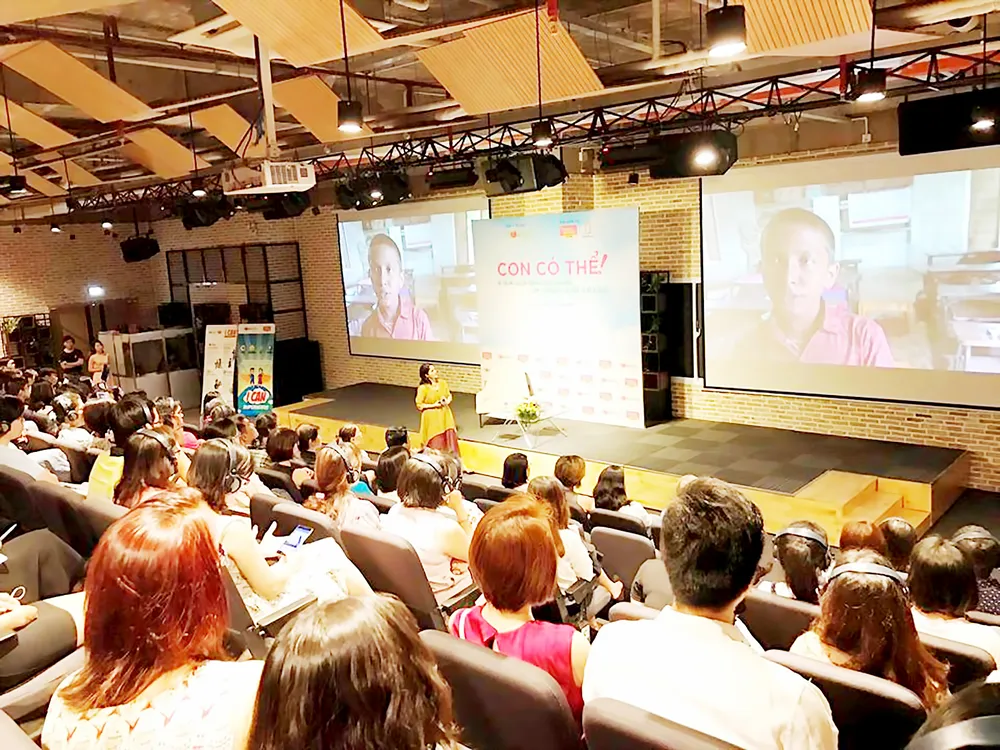 Hãy để trẻ em được nói lên tiếng nói của chính mình (Trong ảnh: Tư duy kiến tạo được đúc kết thành công thức mang tên “I can!”)