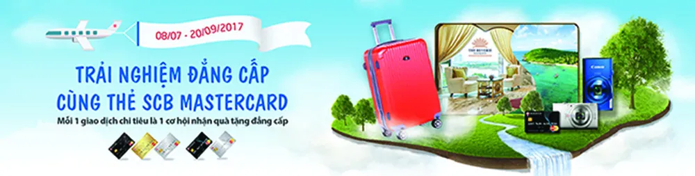 Trải nghiệm đẳng cấp cùng thẻ SCB mastercard