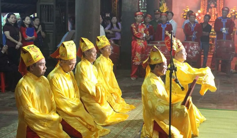 Phần tế tại lễ kỷ niệm ở Thái miếu Nhà Lê