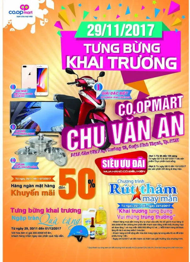 Sắp khai trương Co.opmart Chu Văn An, giảm giá mạnh và tặng khách hàng Honda LEAD ảnh 1