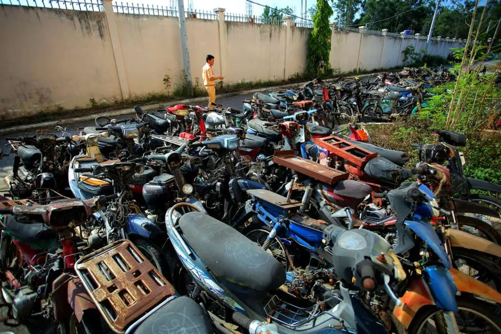 Những xe được chuyển về kho của phòng đa phần đều là những xe đã quá thời hạn giải quyết nhưng chưa có ai đến nhận.