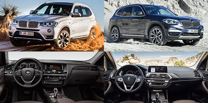 So sánh những thay đổi giữa BMW X3 thế hệ 3 và thế hệ 2.