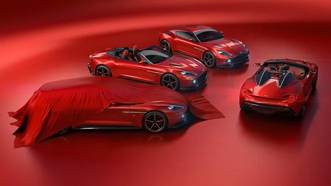 Hai mẫu xe mới sẽ được trình làng vào cuối tuần này. Aston Martin bo sung 2 phien ban Vanquish Zagato moi hinh anh 1