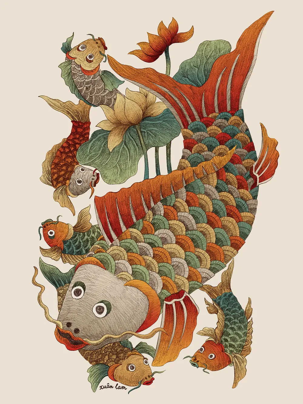 Tranh dân gian Đông Hồ - Hàng Trống trong một diện mạo khác - Ảnh 11. Tranh dân gian Đông Hồ - Hàng Trống trong một diện mạo khác - Ảnh 11.