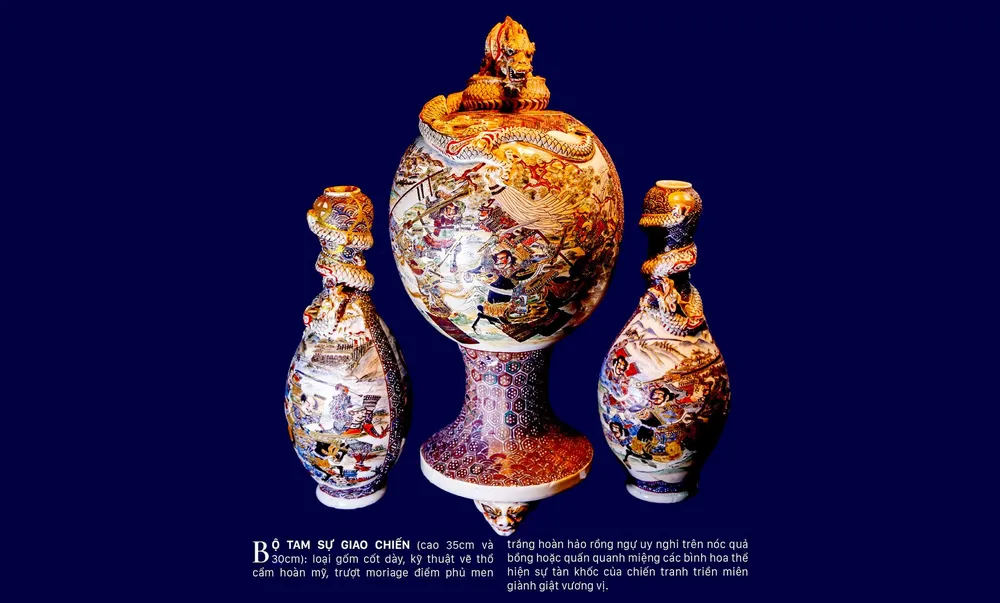  Triều đại tướng quân trên gốm SATSUMA ảnh 6