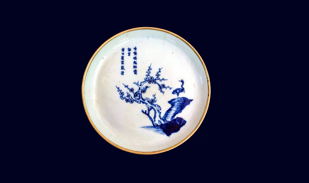 Huyền thoại bộ chén trà Mai Hạc thơ Nôm ảnh 3