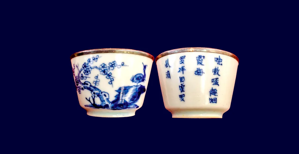 Huyền thoại bộ chén trà Mai Hạc thơ Nôm ảnh 4