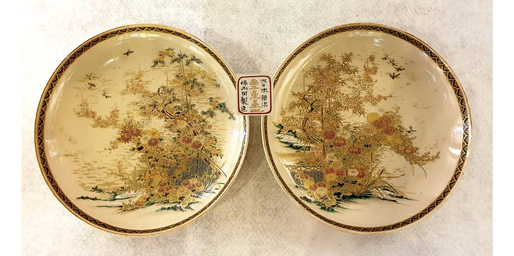 Nghệ thuật nung vẽ gốm men xanh cổ điển ảnh 3