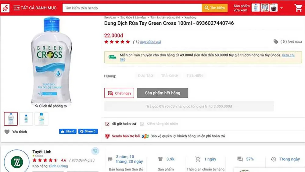 Cẩn trọng mua nước rửa tay giá rẻ ảnh 1