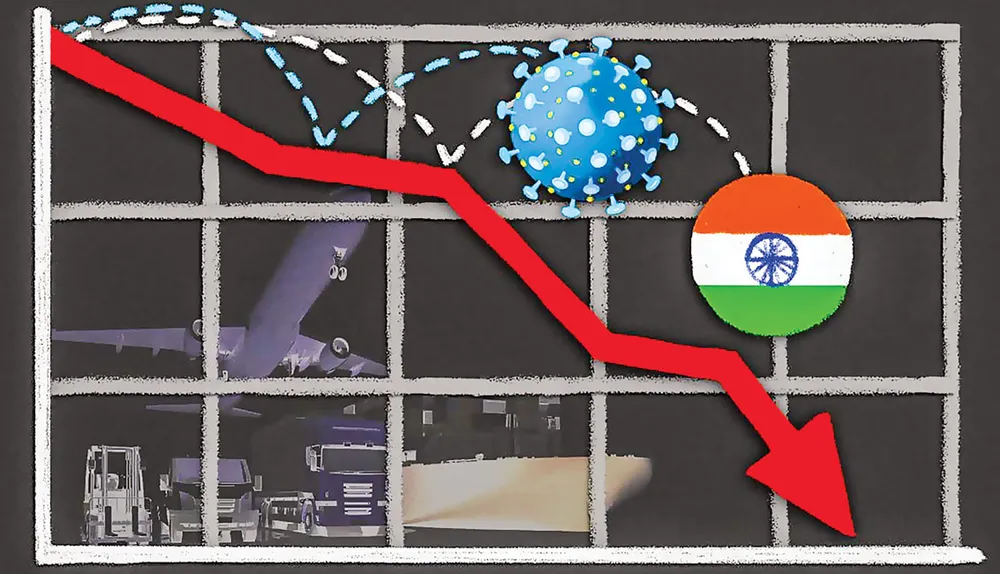 Ấn Độ-Tăng trưởng âm 45% ảnh 1