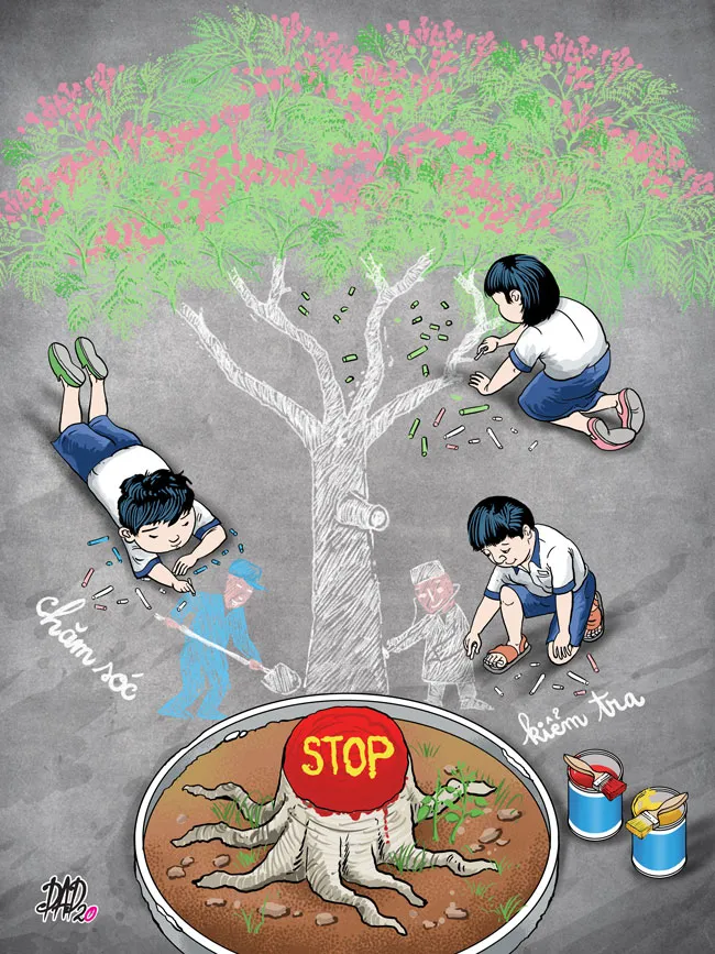 Nỗi buồn cây phượng và nỗi lo môi trường thiên nhiên ảnh 1