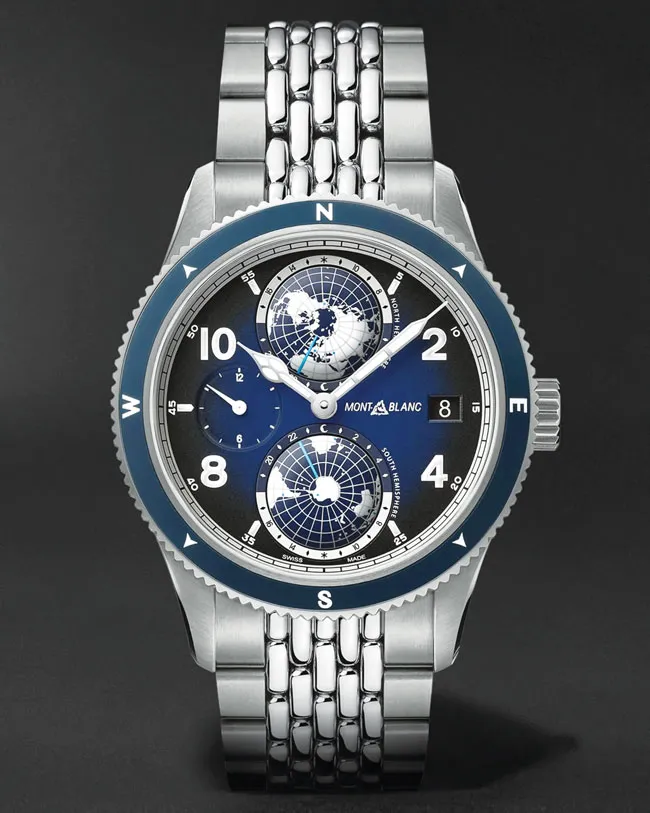 Đồng hồ mặt số màu xanh ảnh 1