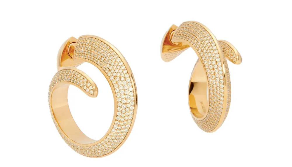 Khuyên tai vòng tròn cá tính ảnh 3