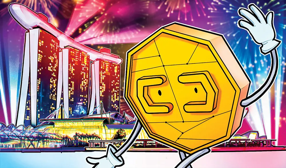 Một biếm họa về CBDC sau khi Singapore tuyên bố sẽ tìm hiểu khả năng hợp tác với Trung Quốc. 