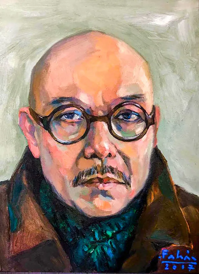 Họa sĩ đam mê vẽ trâu ảnh 1