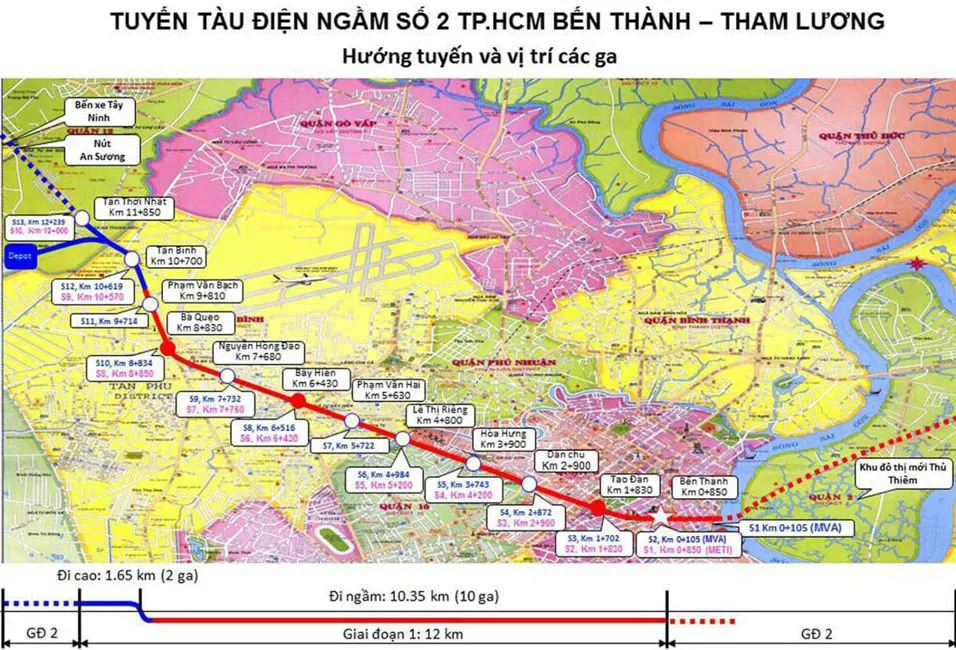Tuyến metro số 2 Bến Thành - Tham Lương: Đã sẵn sàng khởi công ảnh 1