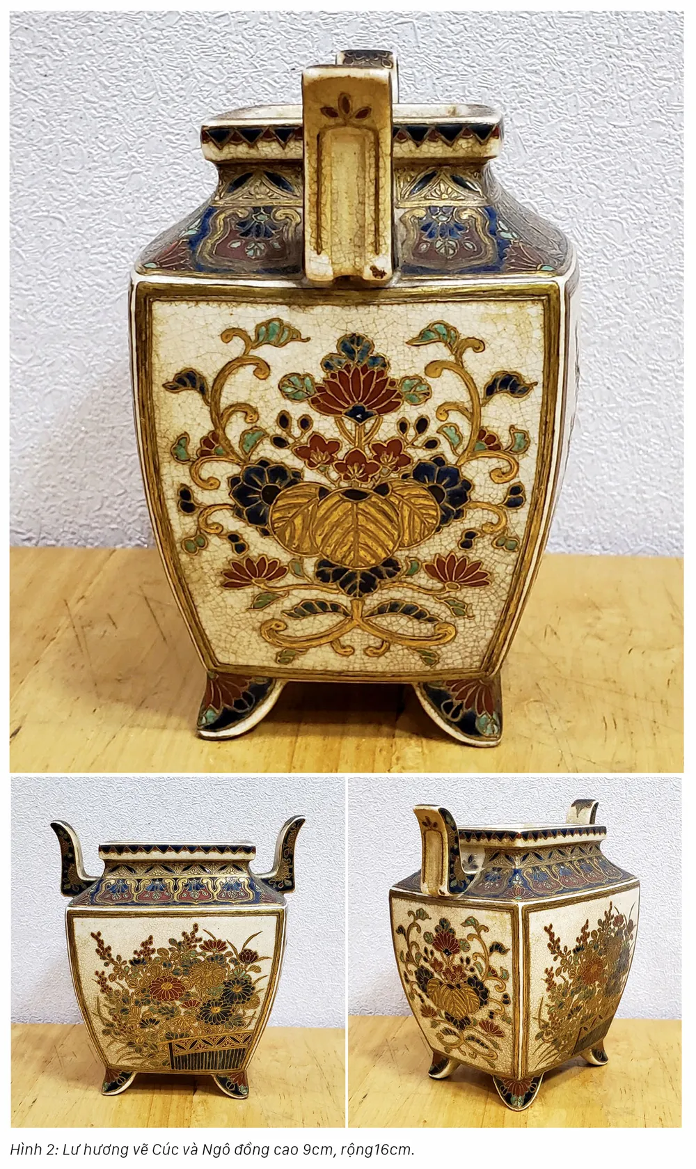 Hoa văn trên gốm nung Satsuma: Tâm tình của giới quý tộc Nhật Bản cận đại ảnh 2