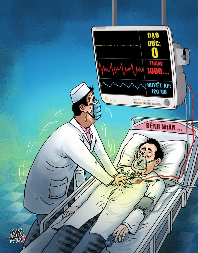 Cảnh báo bóng đen bủa vây sắc trắng áo blouse ảnh 1