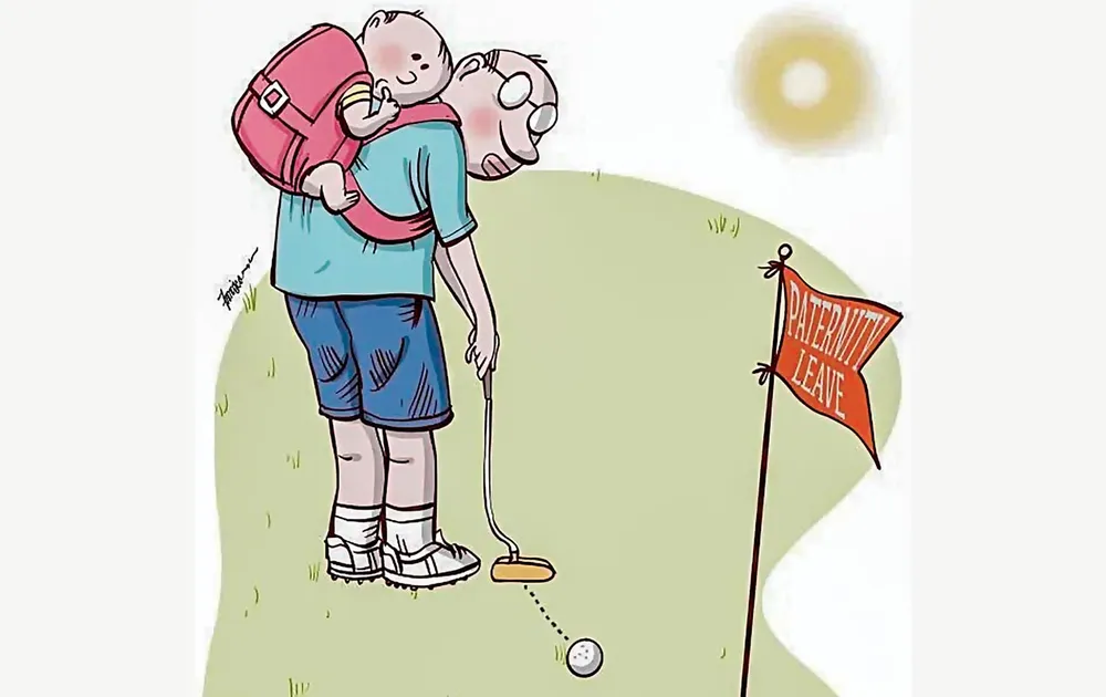 Đàn ông có được đánh golf khi nghỉ thai sản? 