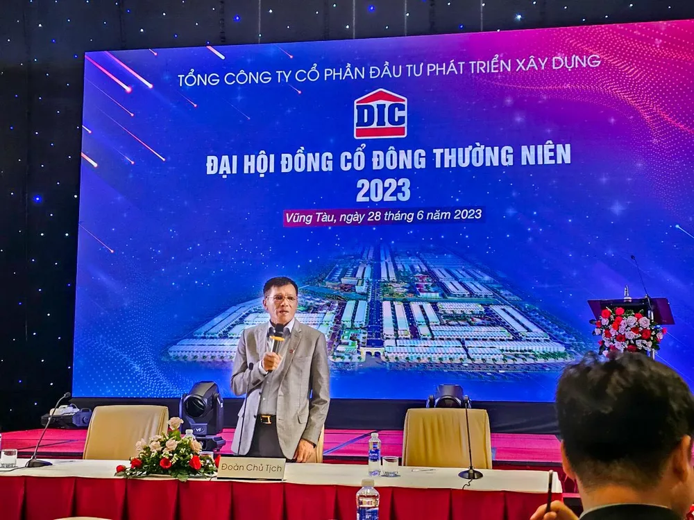 Chiều ngày 28-6-2023, DIC Corp đã tổ chức ĐHĐCĐ thường niên 2023, sau đó tuyên bố huỷ Đại hội đợt 1 do tỷ lệ cổ đông tham dự không đủ theo quy định.
