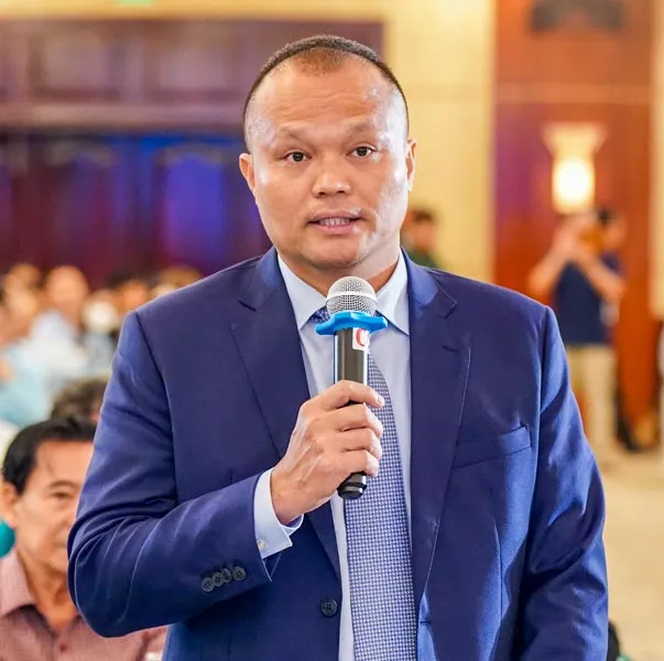 Ông Nguyễn Đăng Thanh, Phó Tổng giám đốc HDBank phát biểu tại hội thảo. Ảnh: HOÀNG HÙNG