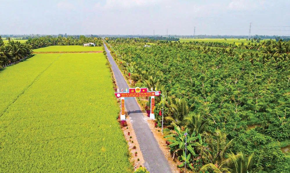 Bộ mặt nông thôn Châu Thành không ngừng thay đổi khang trang, sạch đẹp.