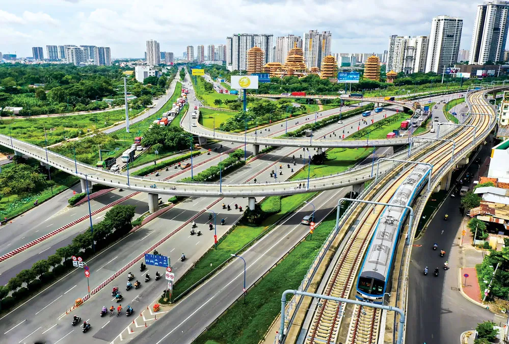 Hệ thống giao thông công cộng phía Đông TPHCM.