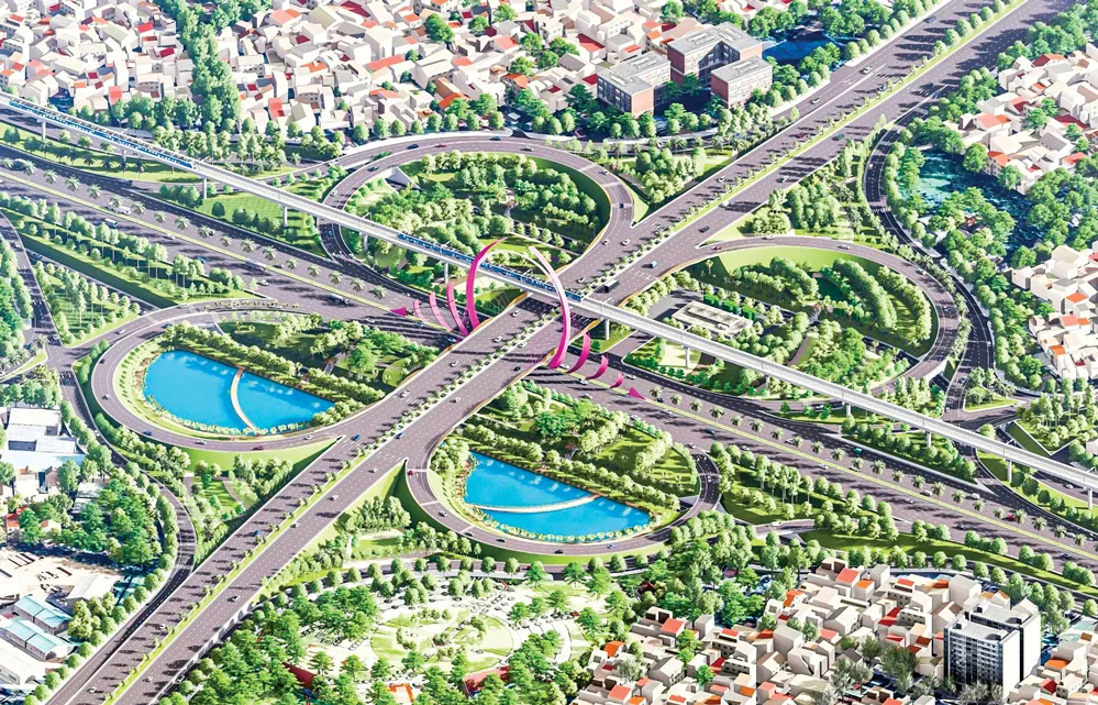 Phối cảnh Vành đai 2 TPHCM đi qua TP Thủ Đức. 