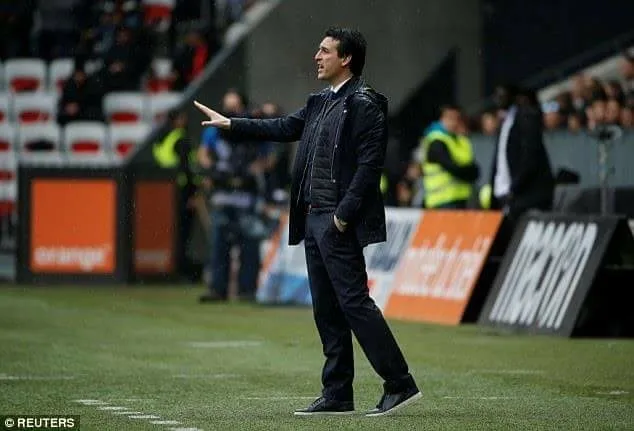 HLV Unai Emery của PSG.