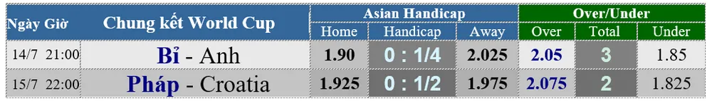 Lịch thi đấu World Cup 2018: Chung kết và tranh hạng 3 (Mới cập nhật) ảnh 8