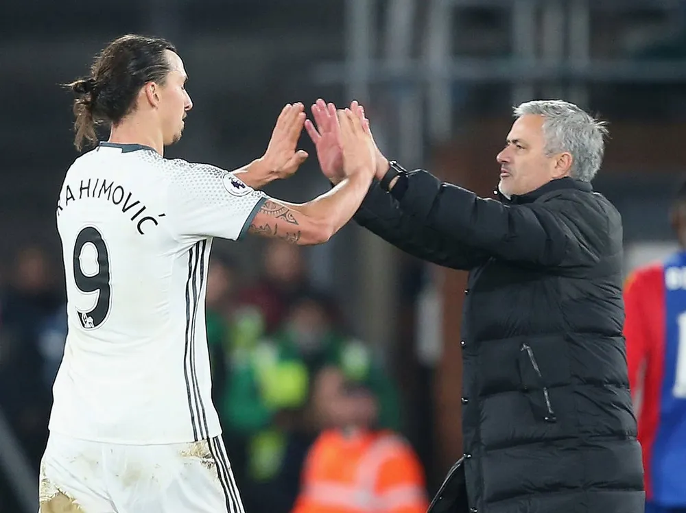 Jose Mourinho và Zlatan Ibrahimovic