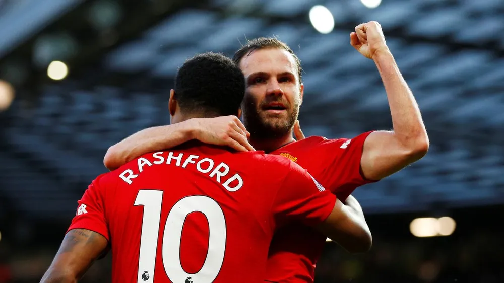 Juan Mata ăn m72ng bàn thắng cvùng Rashford