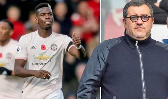 Paul Pogba và người đại diện Mino Raiola.