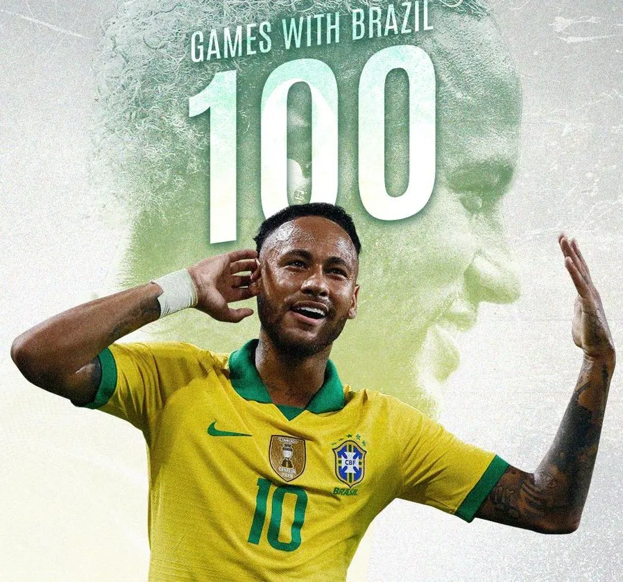 Neymar trở thành cẩu thủ trẻ nhất khoác áo Brazil 100 lần ảnh 1