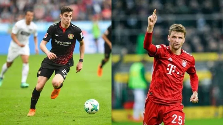Kai Havertz và Thomas Muller