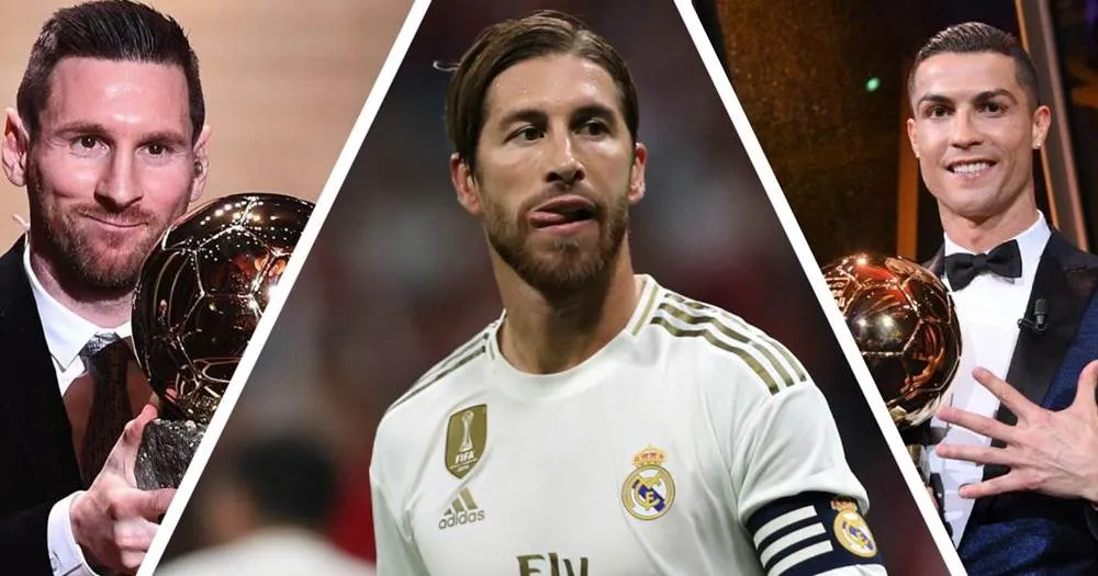 Sergio Ramos cạnh tranh với Messi và Ronaldo