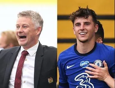 Ole Solskjaer (Man United) và Mason Mount (Chelsea)