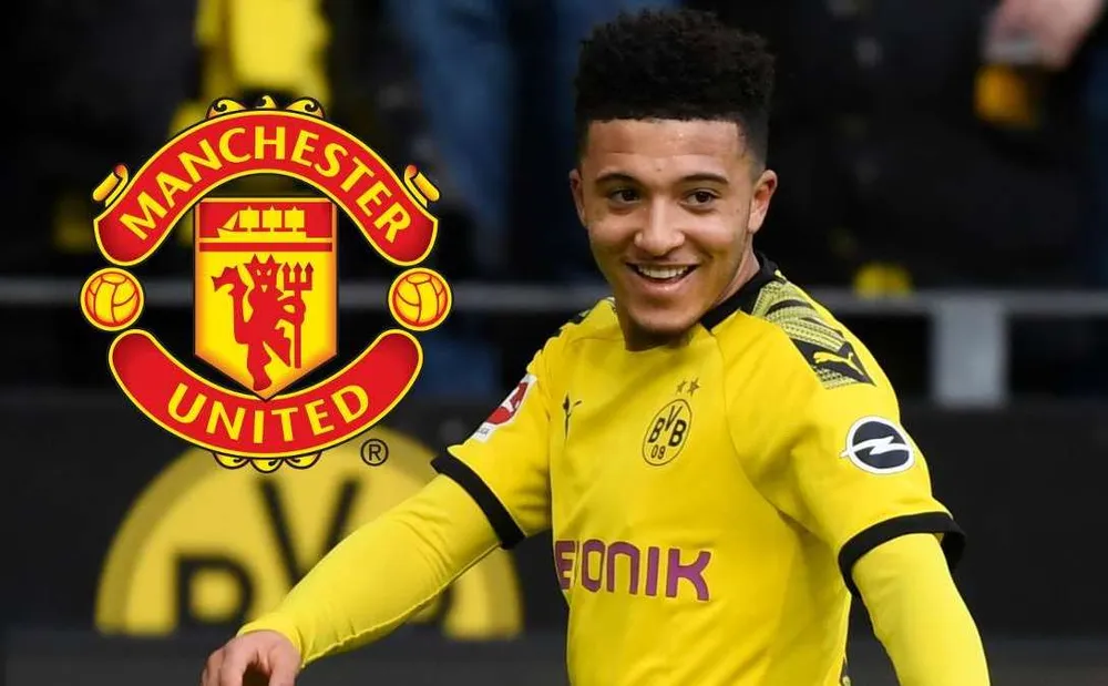 Jadon Sancho đã về với Old Trafford