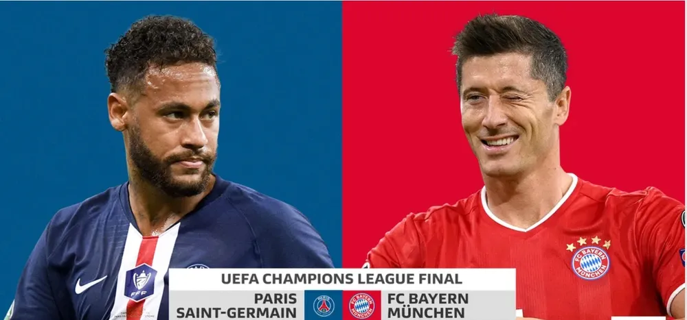 Neymar (PSG) và Robert Lewandowski (Bayern)