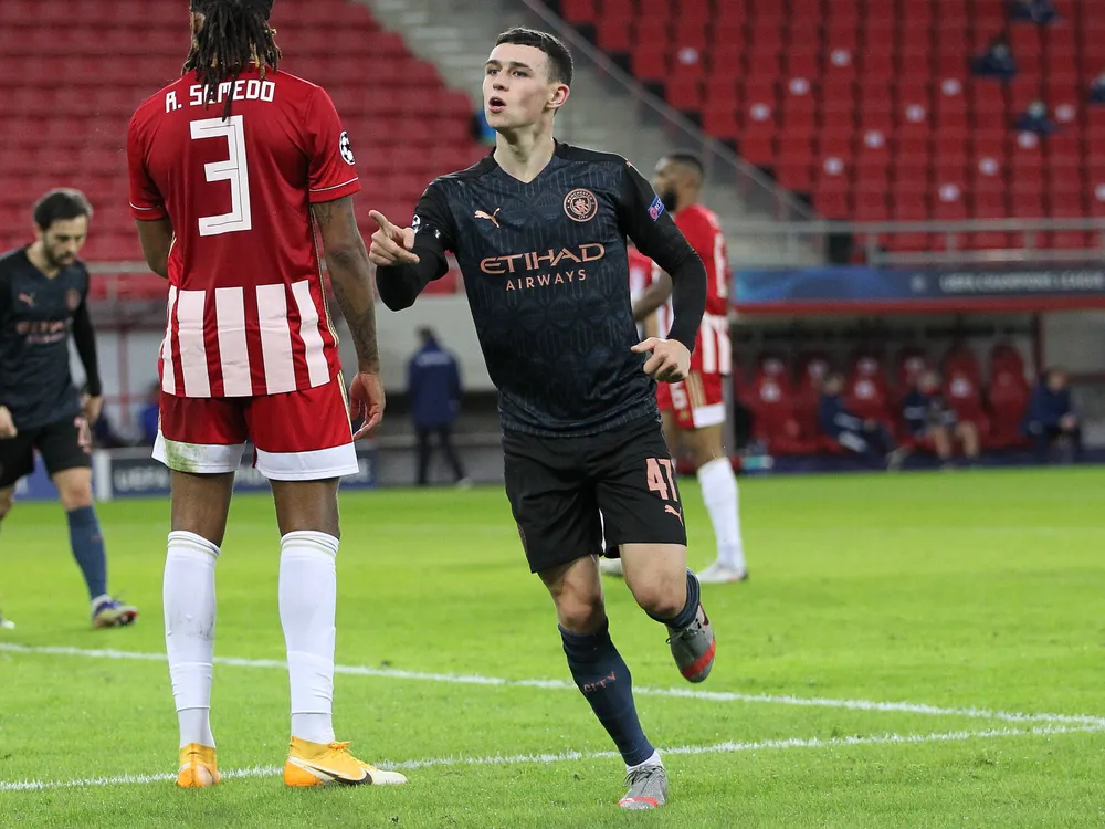 Phil Foden ghi bàn thắng quyết định trước Olympiacos