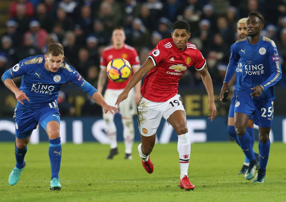 Marcus Rashford sẽ nỗ lực bghi bàn chống lại Leicester