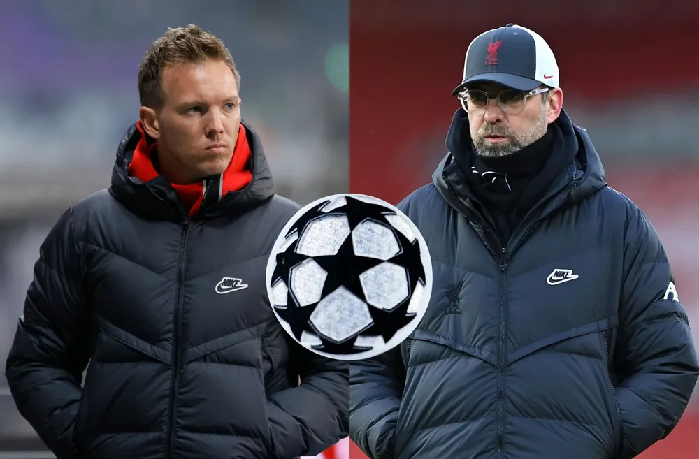 Julian Nagelsmann và Jurgen Klopp