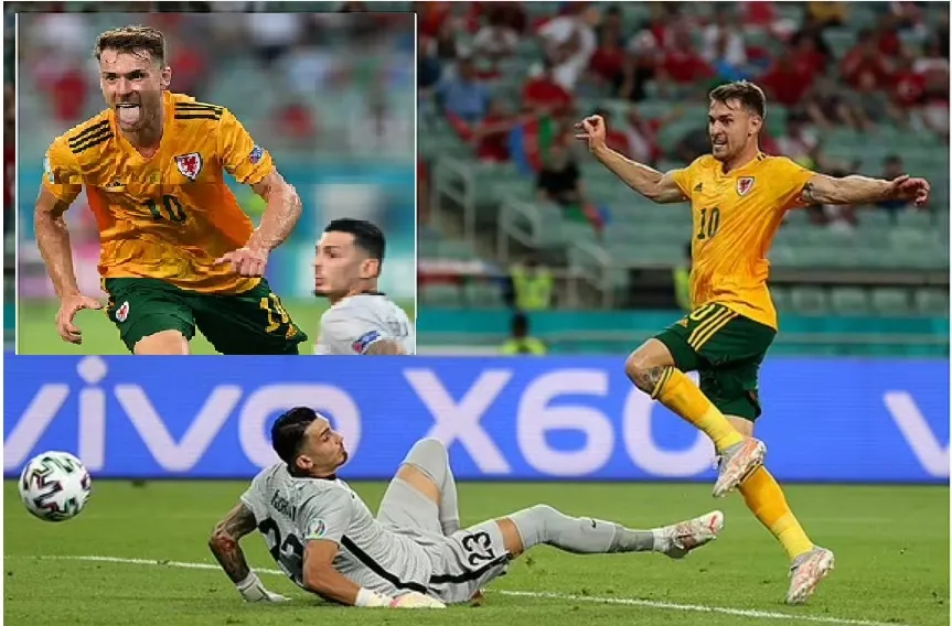 Pha ghi bàn mở tỷ số của Aaron Ramsey