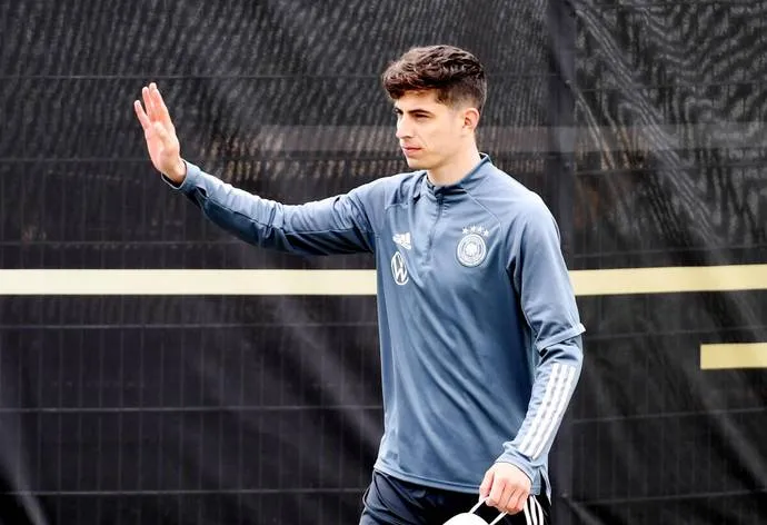 Tiền vệ Kai Havertz trong màu áo tuyển Đức