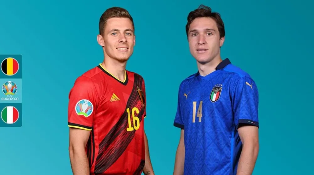 Thorgen Hazard và Enrico Chiesa