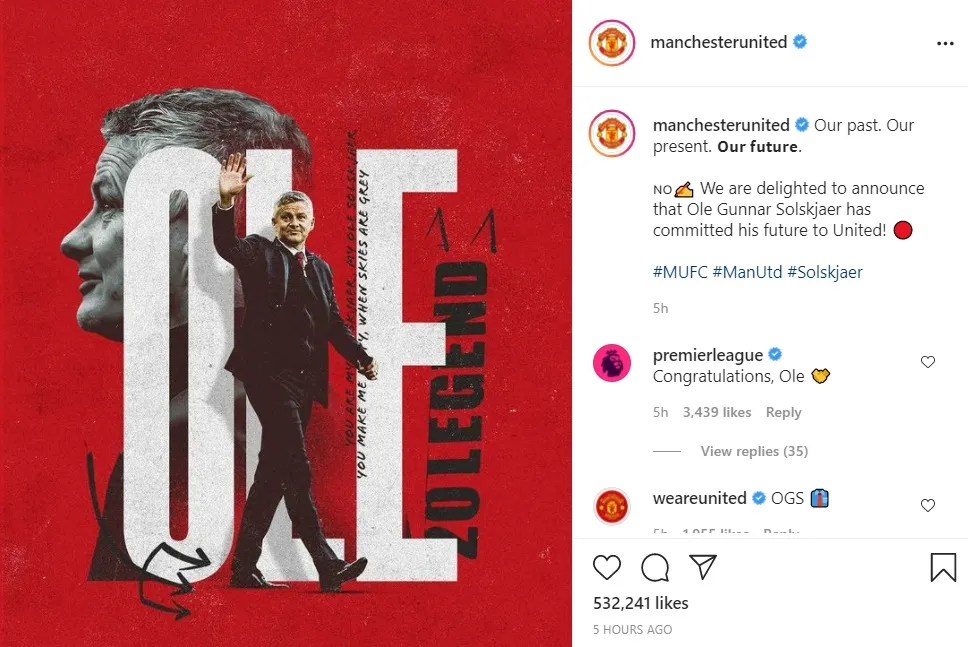 Man United triển hạn Solskjaer đến năm 2024