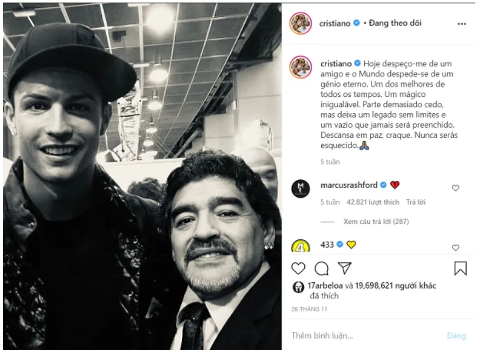 Bài đăng của Man.United về Ronaldo phá kỷ lục Instagram ảnh 4