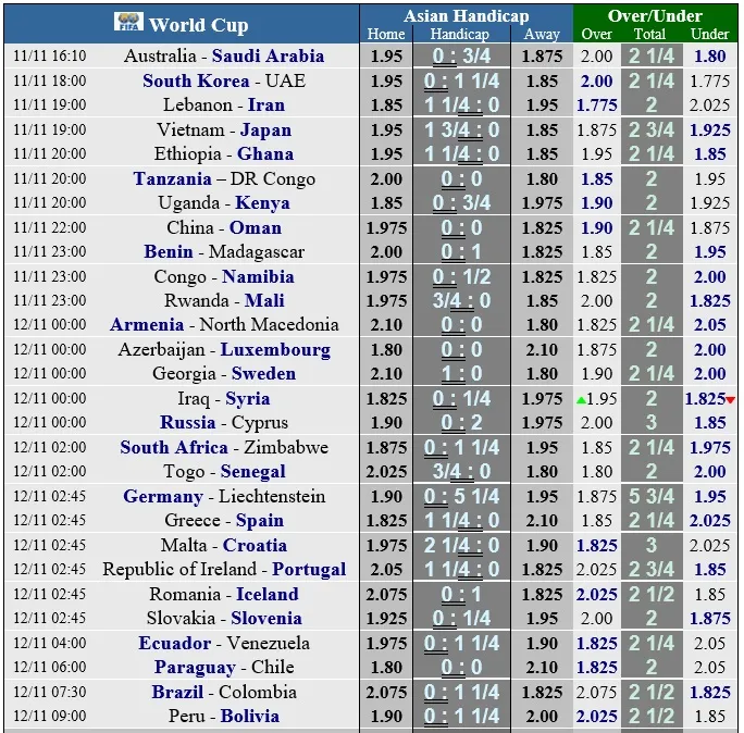 Lịch thi đấu vòng loại World Cup 2022 ngày 11-11: Việt Nam tiếp Nhật Bản ảnh 1