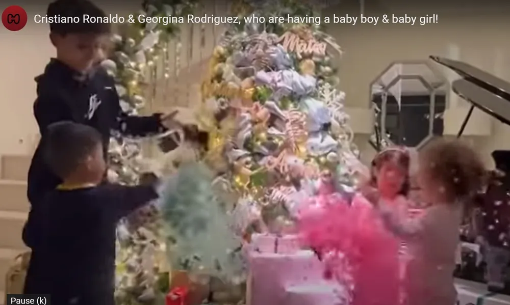 Ronaldo và Georgina tiết lộ giới tính cặp song sinh trong video đáng yêu ảnh 2