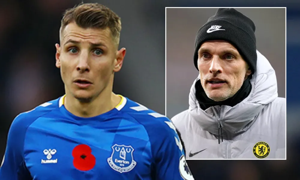 Lucas Digne của Everton là chọn lựa của Thomas Tuchel